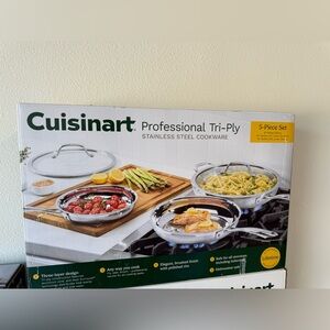 Cuisinart stainless steel 3 pan set